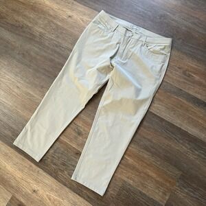 Ash & Erie Men's‎ Khaki Chino Pants Casual Sz 33x25 Preppy Business Performance
